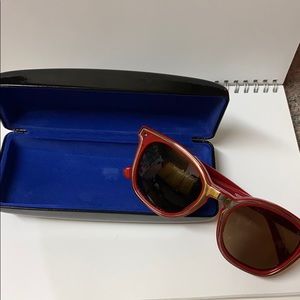 Red and Gold Rebecca Minkoff sunglasses